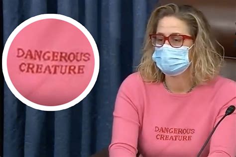 kyrsten sinema sexy|Sen. Kyrsten Sinema presides in hot pink Dangerous Creature shirt